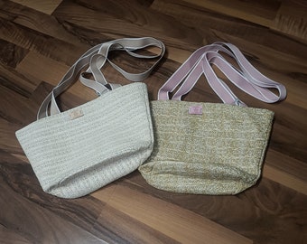 Boho children's bag lined with Liberty, country style