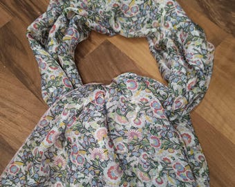 Liberty print chiffon scarf, Maria pink