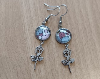 Customizable Liberty Sweat Roses earrings