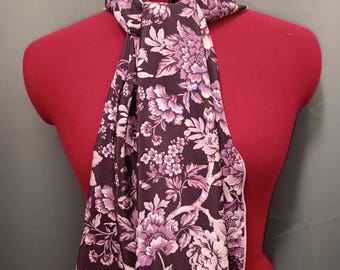 Liberty silk scarf, crepe de chine, Bridgerton Regency Trail B