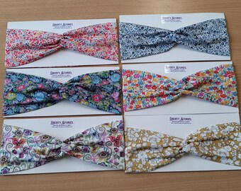 Liberty of London handmade jersey headband summer/autumn 2025 collection