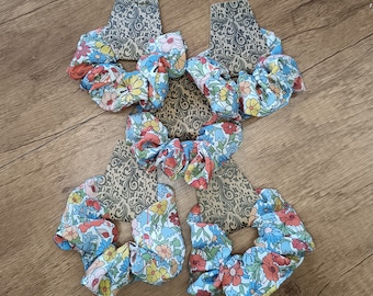 Liberty Hattie Park silk children's mini scrunchie