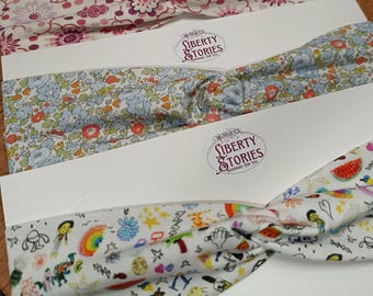 Liberty of London customizable jersey baby and child headband