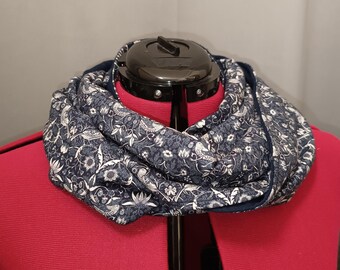 Liberty Strawberry Thief snood in brushed cotton and flannel, rare! Limited edition!