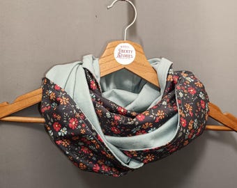 Double snood Liberty Capel Floret infinity scarf