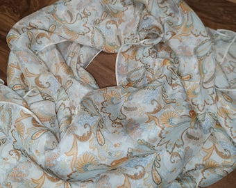 Liberty Alpine Symphony Concerto silk chiffon scarf or snood