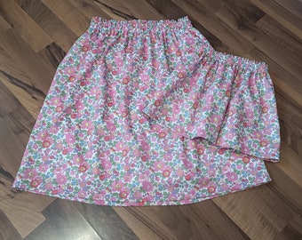Liberty Betsy collection skirt, baby and girl, customizable