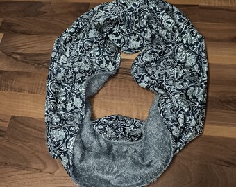 Limited edition Liberty Trev and fur knit snood or scarf