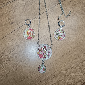Liberty necklace and earrings set, unique model