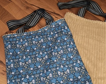 Liberty Vine Thief poplin and corduroy reversible tote bag