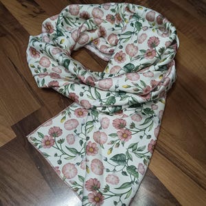 Liberty of London silk and viscose floral scarf