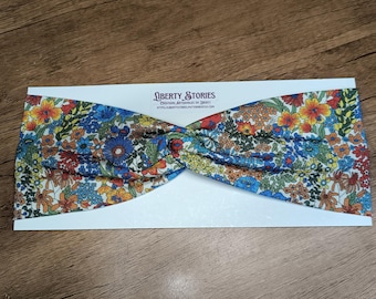 Liberty Margaret Annie rainbow jersey modal headband.