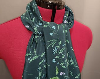 Liberty & Bridgerton Regal Blossom crepe de chine silk scarf