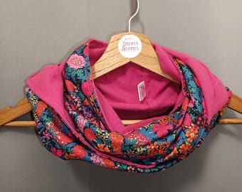 Double snood Liberty Ciara infinity scarf