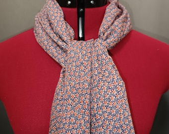 Liberty scarf in silk and cotton voile with Speckle pattern