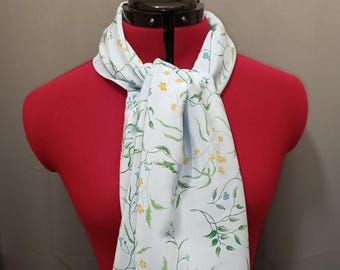 Liberty & Bridgerton Regal Blossom Crepe De Chine Silk Scarf