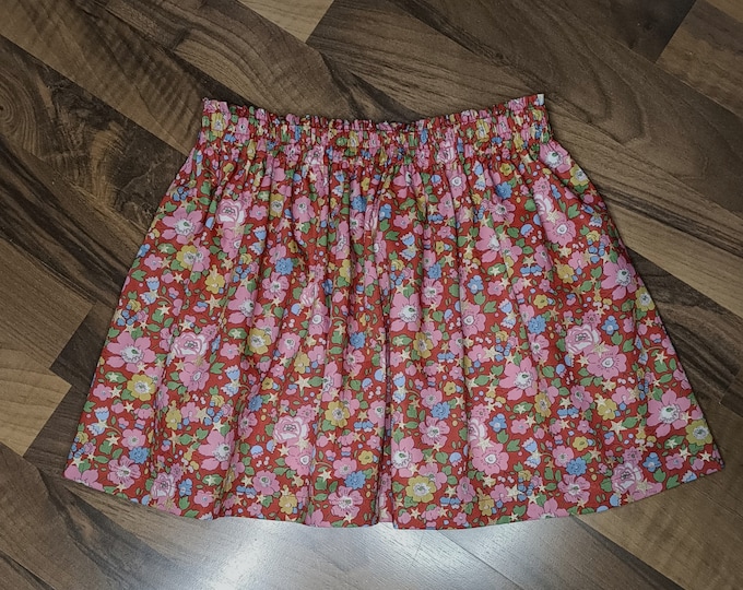 Featured listing image: Customizable Liberty Christmas skirt for babies and girls