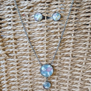 Liberty necklace and earrings set, unique model
