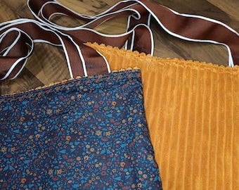 Liberty Ava poplin and corduroy reversible tote bag