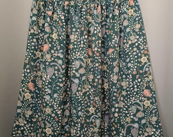 Women's viscose Liberty Crochet Meadow skirt, made to measure