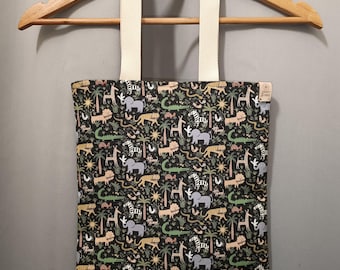 Liberty Louie's Jungle children's tote bag in cotton canvas