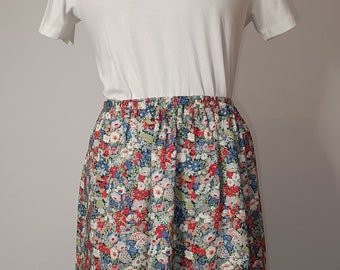 Liberty of London women's viscose skirt with Thorpe print