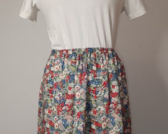 Liberty of London viscose women's skirt with Thorpe print