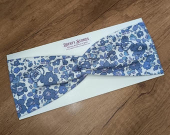 Liberty Betsy headband, rare upcycled printed jersey