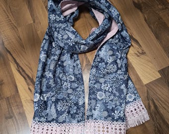 Customizable, Liberty scarf and cotton flannel