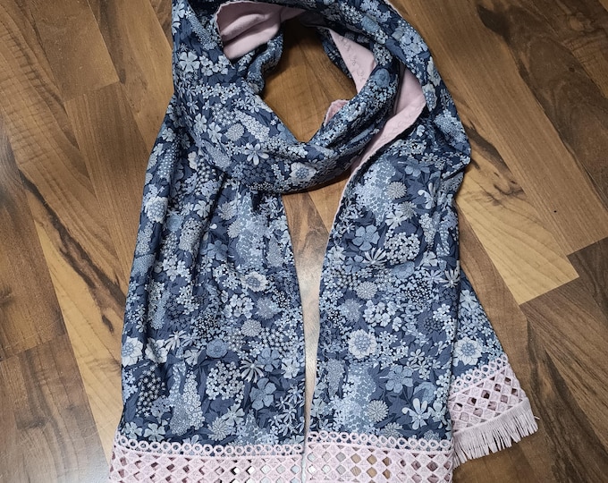 Featured listing image: Customizable Liberty print scarf and cotton flannel