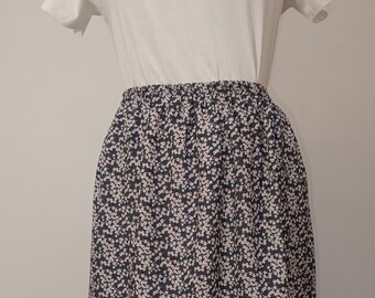Liberty of London viscose women's skirt Mitsi Valeria plum print