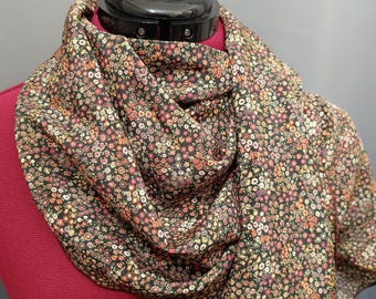 Liberty Cooper Dance Autumn Crepe de Chine Silk Scarf