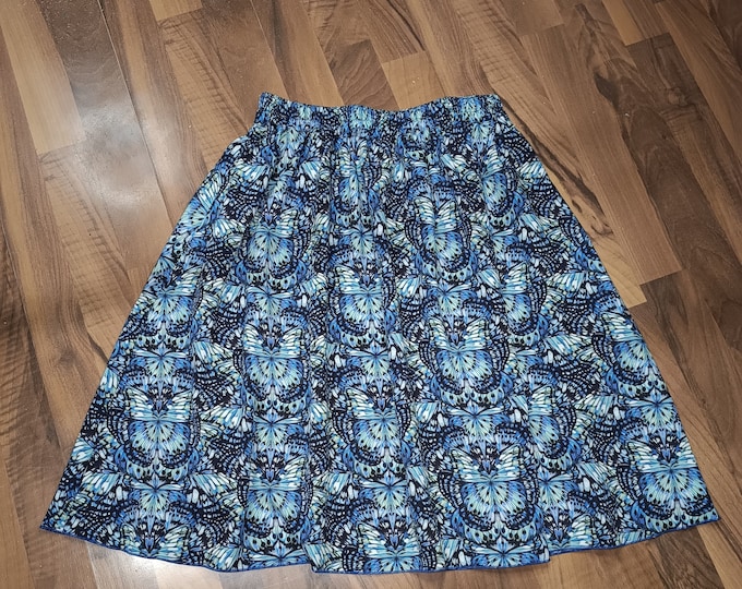 Featured listing image: Liberty women's loose skirt, made to measure, print of your choice