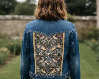 Rare William Morris Liberty custom denim jacket!