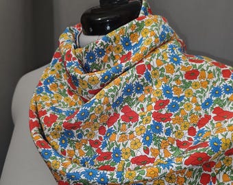 Liberty Poppy & Daisy silk scarf