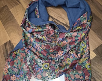 Customizable! Liberty print and double gauze scarf for children or adults