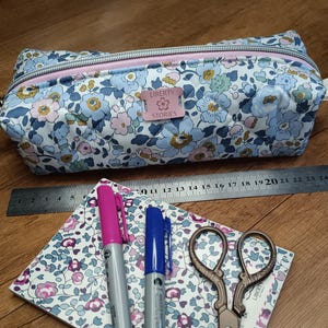 Trousse Liberty matelassé personnalisable