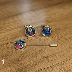 Liberty cufflinks and tie pin