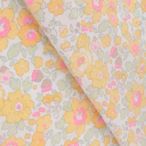 Jupe Liberty Betsy collection, bébé et fillette, personnalisable Lemon curd