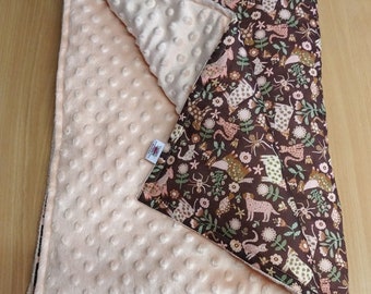 Customizable Liberty and minky plaid blanket