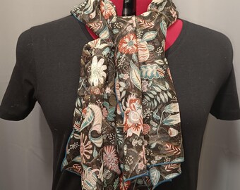 Liberty silk muslin scarf or snood