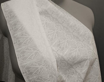 Liberty white cotton stole or scarf, for children and adults