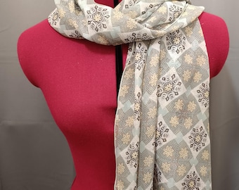 Liberty silk chiffon scarf or snood with Chelsea Georgette print