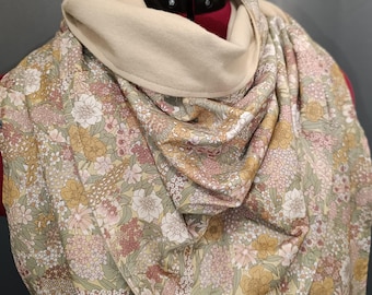 Maxi scarf in Liberty Ciara print and super soft flannel