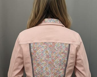 Liberty June Blossom customized denim jacket