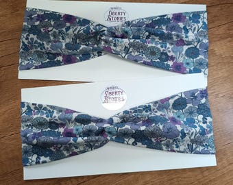 Liberty jersey Arrow Floral headband for adults and children, rare limited edition, upcycled