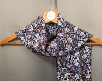 Liberty Pippa's Symphony Cobalt silk scarf