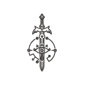 Sheikah Master Sword Embroidery File