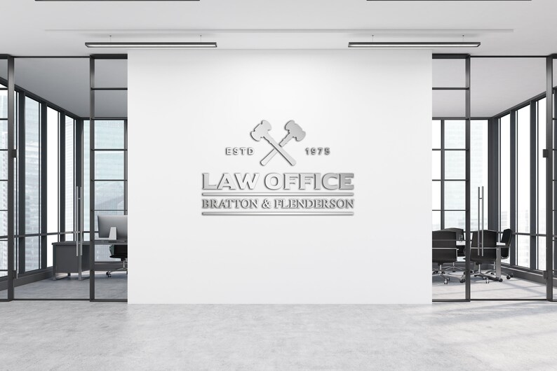 Custom Metal Signs Law Office Business Signage Logo To Metal Sign Custom Metal Cutouts For Businesses Custom Metal Business Text image 6