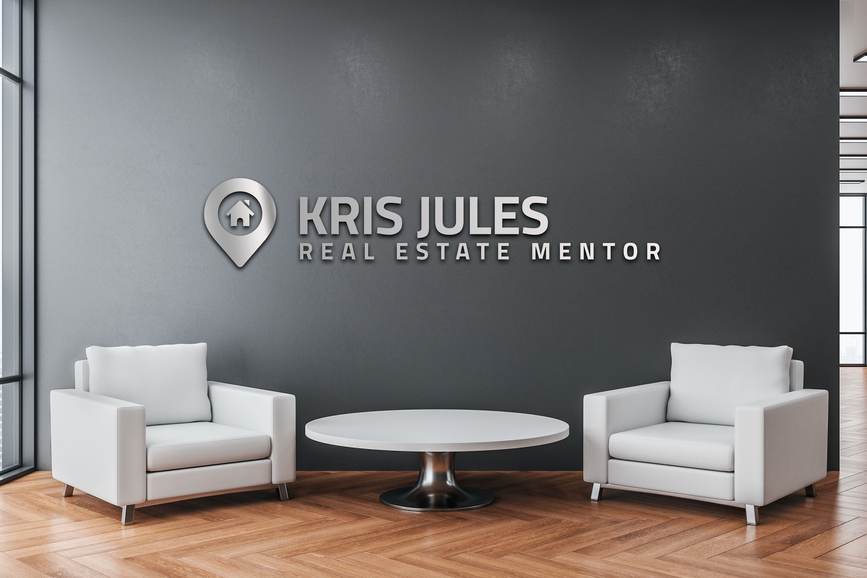 Custom Metal Signs Real Estate Office Business Signage Logo Etsy